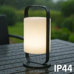 Casoli LED-akku-bordlampe, solar, højde 25 cm^FH Lighting Best