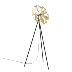 EGLO Castanuelo gulvlampe, sort/guld