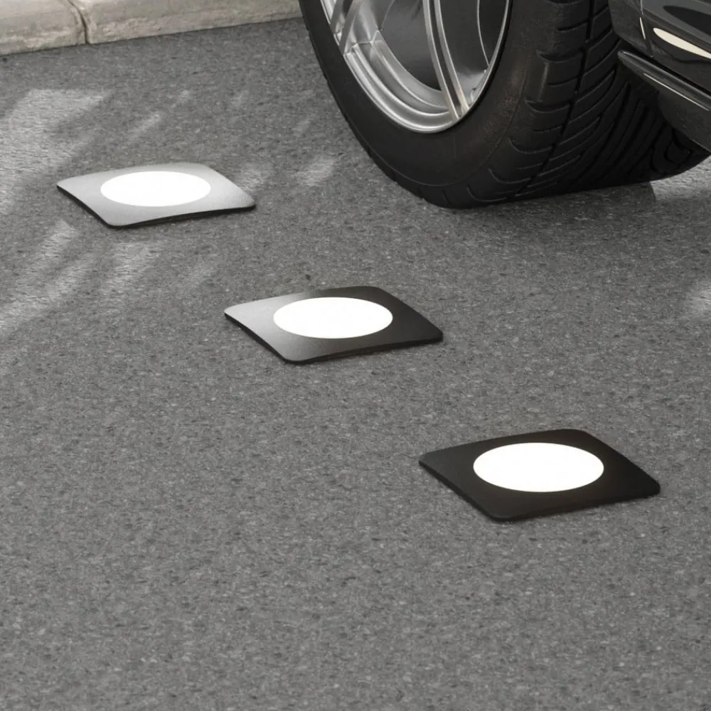 Ceci 160-SQ LED nedgravningsspot, sort, CCT^Fumagalli Hot