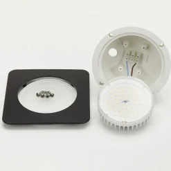 Ceci 160-SQ LED nedgravningsspot, sort, CCT^Fumagalli Hot