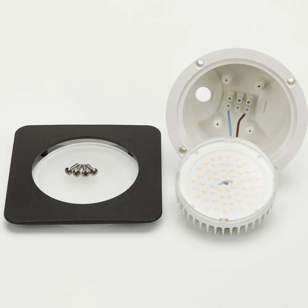 Ceci 160-SQ LED nedgravningsspot, sort, CCT^Fumagalli Hot