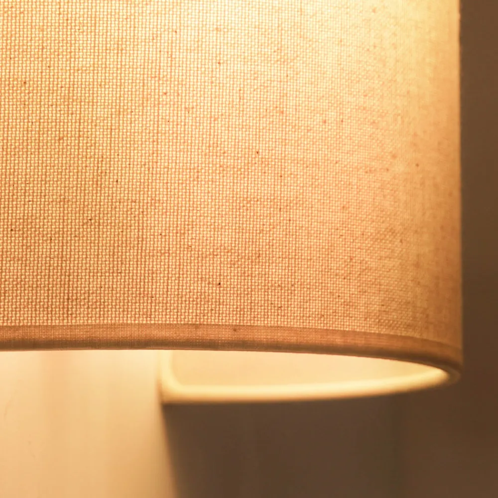 Celine væglampe, beige, stof, E27^Duolla Outlet