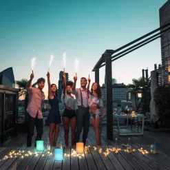 FH Lighting Ceppo LED-lampe solar 3.000 K og RGB dæmpbar hvid