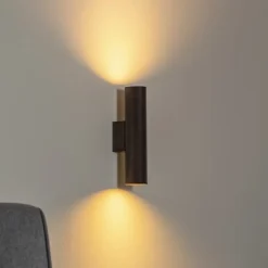 Cerro væglampe, antracit, stål, Ø 6 cm, op/ned^Argon Best