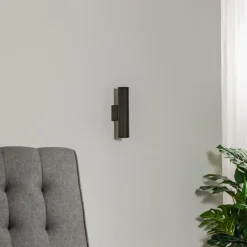 Cerro væglampe, antracit, stål, Ø 6 cm, op/ned^Argon Best