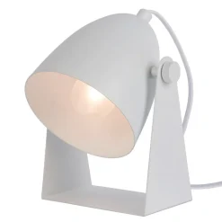 Lucide Chago bordlampe i metal, hvid