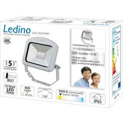 Charlottenburg udendørs LED-spot sølv 10W 3.000K^Ledino Best