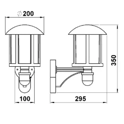 Albert Leuchten Charmerende Genefe udendørs vægl i hvid og guld