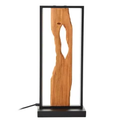 Brilliant Chaumont LED-bordlampe af træ