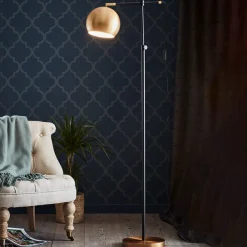 Markslöjd Chester gulvlampe i metal, bronze