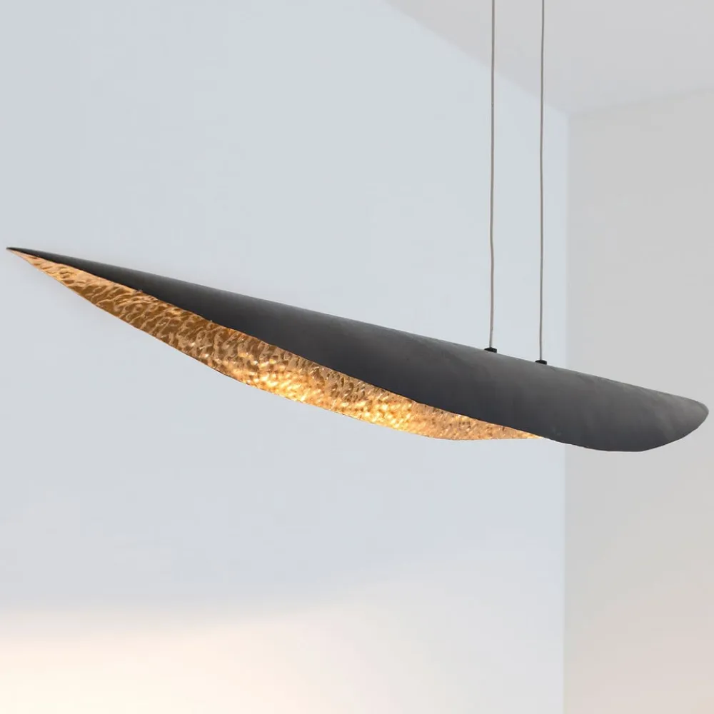 Holländer Pendellamper>Chiasso LED-pendel, sort-brun/guld