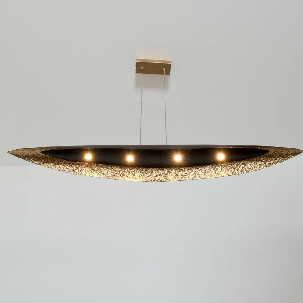 Holländer Pendellamper>Chiasso LED-pendel, sort-brun/guld