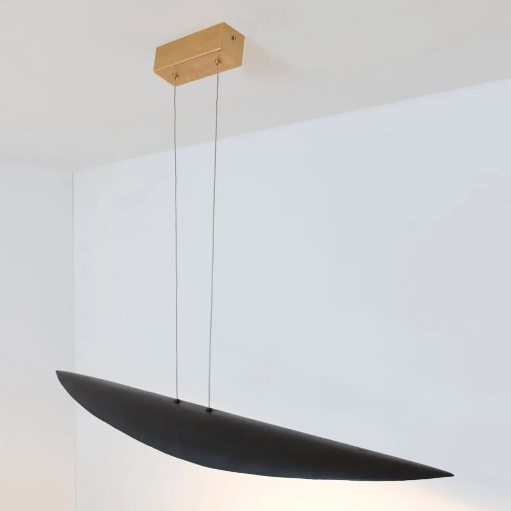 Holländer Pendellamper>Chiasso LED-pendel, sort-brun/guld