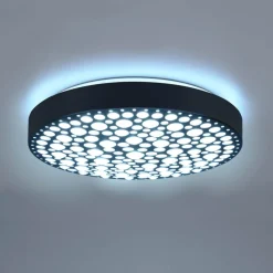 Chizu LED-loftlampe Ø 40,5cm kan dæmpes RGB sort^Reality Leuchten