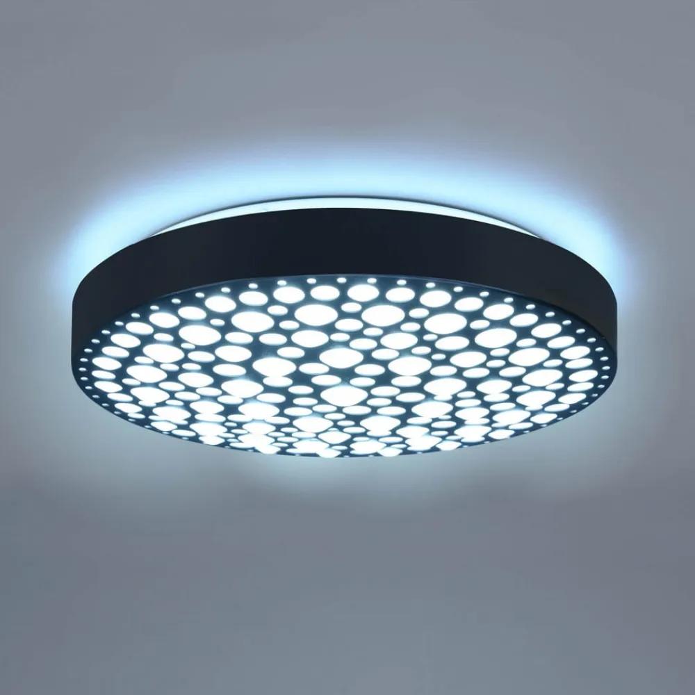 Chizu LED-loftlampe Ø 40,5cm kan dæmpes RGB sort^Reality Leuchten