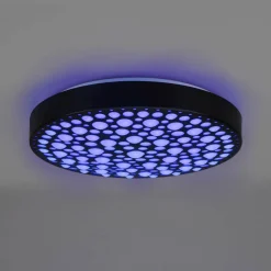 Chizu LED-loftlampe Ø 40,5cm kan dæmpes RGB sort^Reality Leuchten