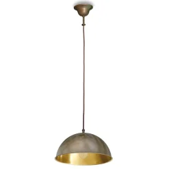 Moretti Luce Cirkel hængelampe gylden/antik messing, Ø 20cm