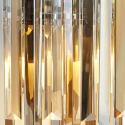 Searchlight Clarissa væglampe med krystalprismer