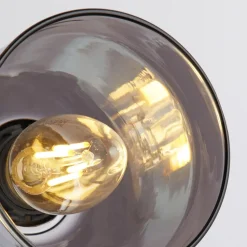 Searchlight Classy 3 lyskilder gulvlampe, røget glas