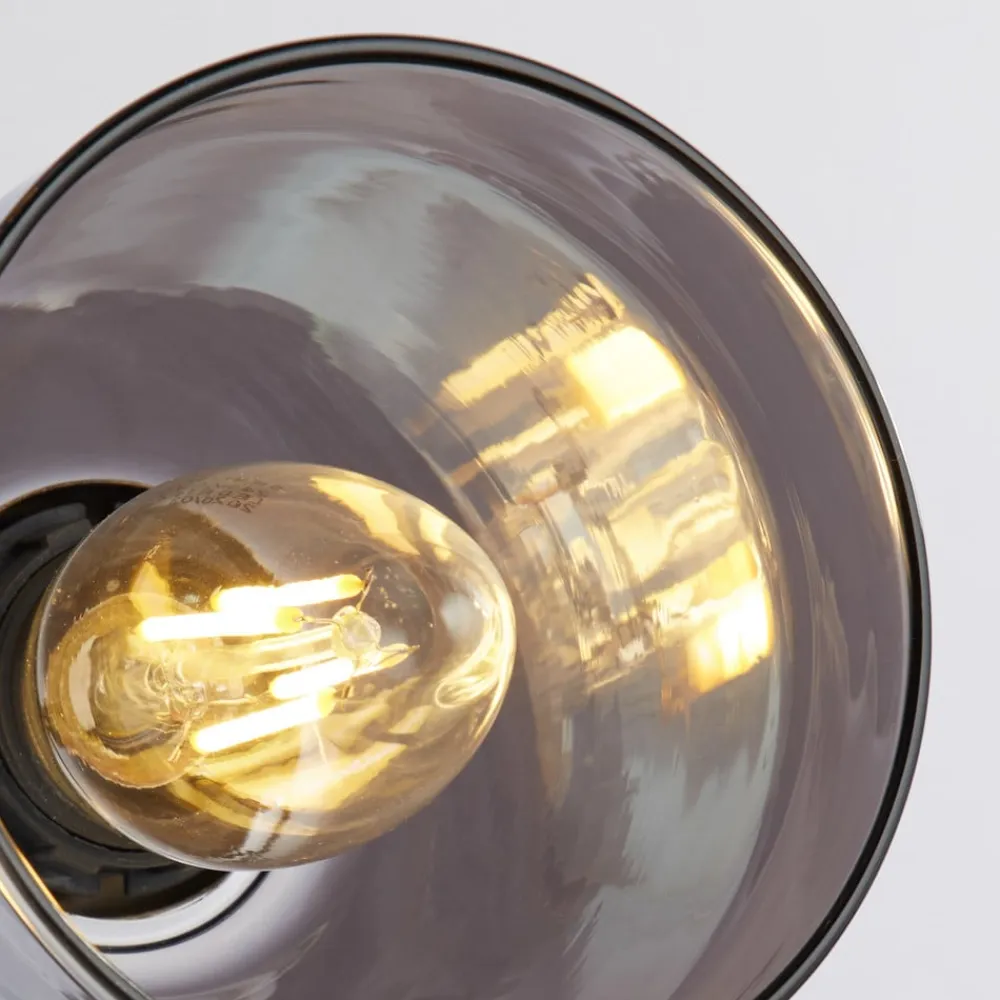 Searchlight Classy 3 lyskilder gulvlampe, røget glas