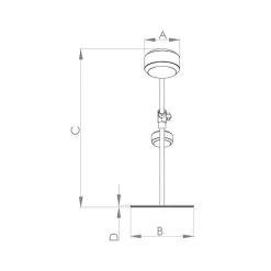 Clavellina LED-bordlampe, sort, vipbar^EGLO Outlet