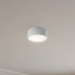 TEMAR LIGHTING Cleo 200 loftlampe, grå, sensor, IP20, Ø 20 cm, E27