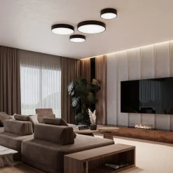 TEMAR LIGHTING Cleo 200 loftlampe, hvid, sensor, IP20, Ø 20 cm, E27