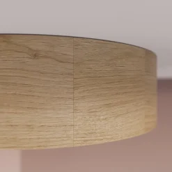 TEMAR LIGHTING Cleo loftlampe, Ø 28 cm, 2 lyskilder, egetræ, E27