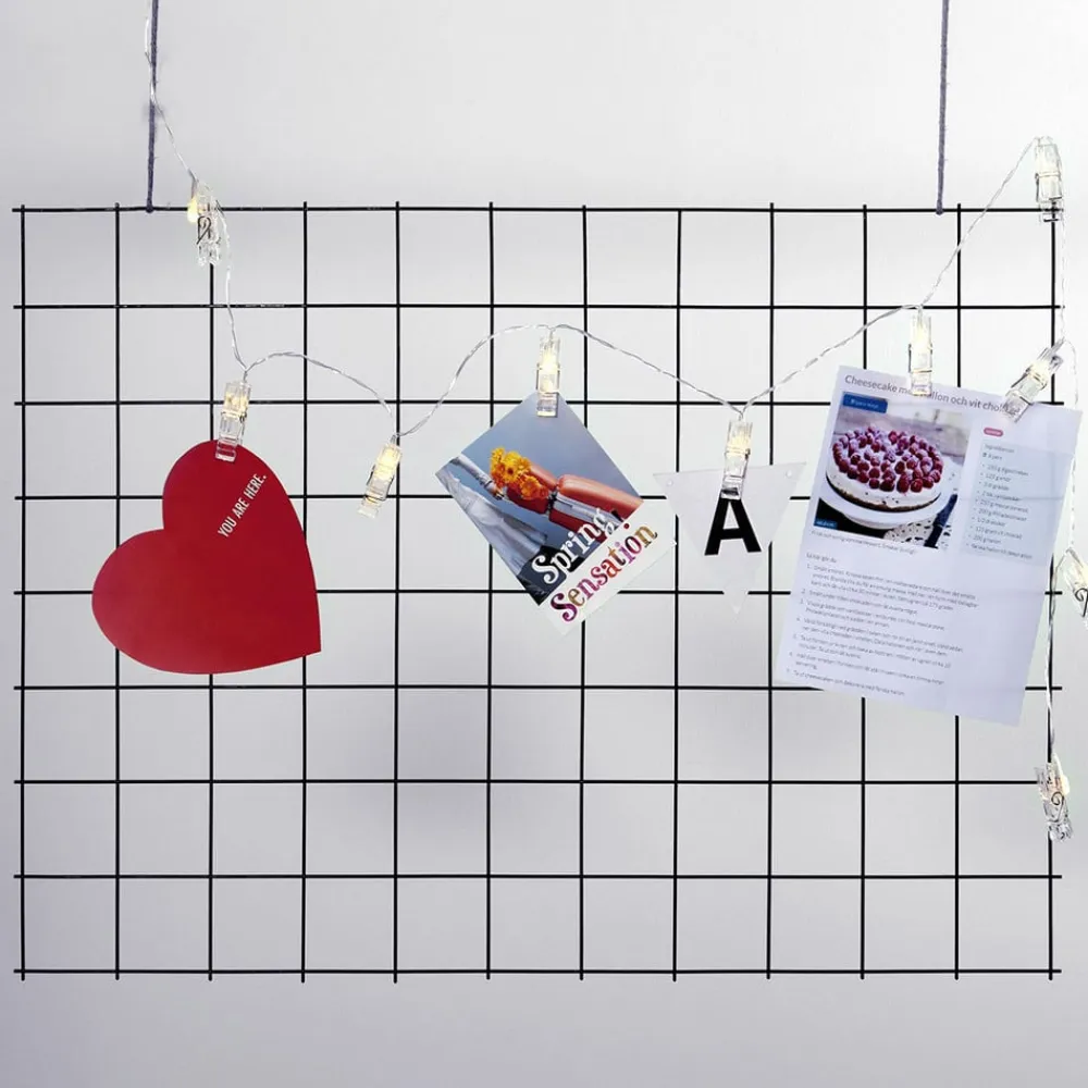 Clippy batteridrevet LED-foto-lyskæde, timer^STAR TRADING Online