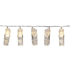 Clippy batteridrevet LED-foto-lyskæde, timer^STAR TRADING Online