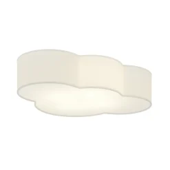 Cloud loftlampe, hvid, tekstil, længde 62 cm, E27, 4 lyskilder.^TK Lighting Outlet