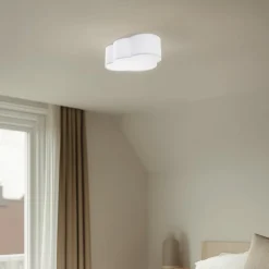 Børn TK Lighting Cloud loftlampe, tekstil, 41 x 31 cm, hvid