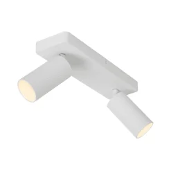 Clubs loftspot, 2 lyskilder, hvidt^Lucide Discount