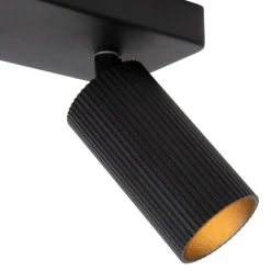 Lucide Clubs loftspot, 2 lyskilder, sort