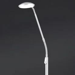ORION Cobra LED-gulvlampe 1 lyskilde, nikkelfarvet