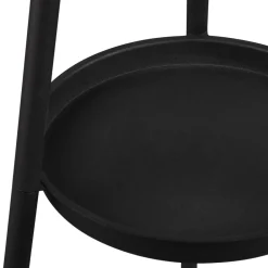 Colette gulvlampe, trebenet fod, sort/gråbrun^Reality Leuchten Online