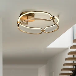 Schuller Valencia Colette LED-loftslampe, tre pærer, rosaguld