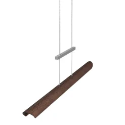 Colombia S LED-pendellampe, nøddetræ^Elobra