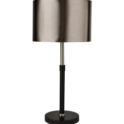 Column bordlampe, skærm i sort krom^Searchlight