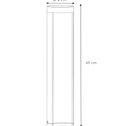 Lucide Combo LED cylinderformet sokkel, 45 cm