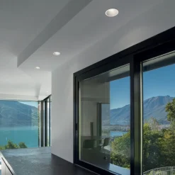 Mantra Iluminación Comfort indbygningslampe, rund, mat hvid