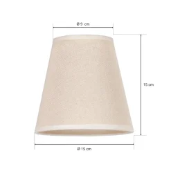 Cone AB lampeskærm, Ø 15 cm, beige^Duolla Best