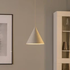 Cono pendel, enkeltlys, Ø 25 cm, beige^TK Lighting Clearance