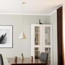 Cono pendel, enkeltlys, Ø 25 cm, beige^TK Lighting Clearance