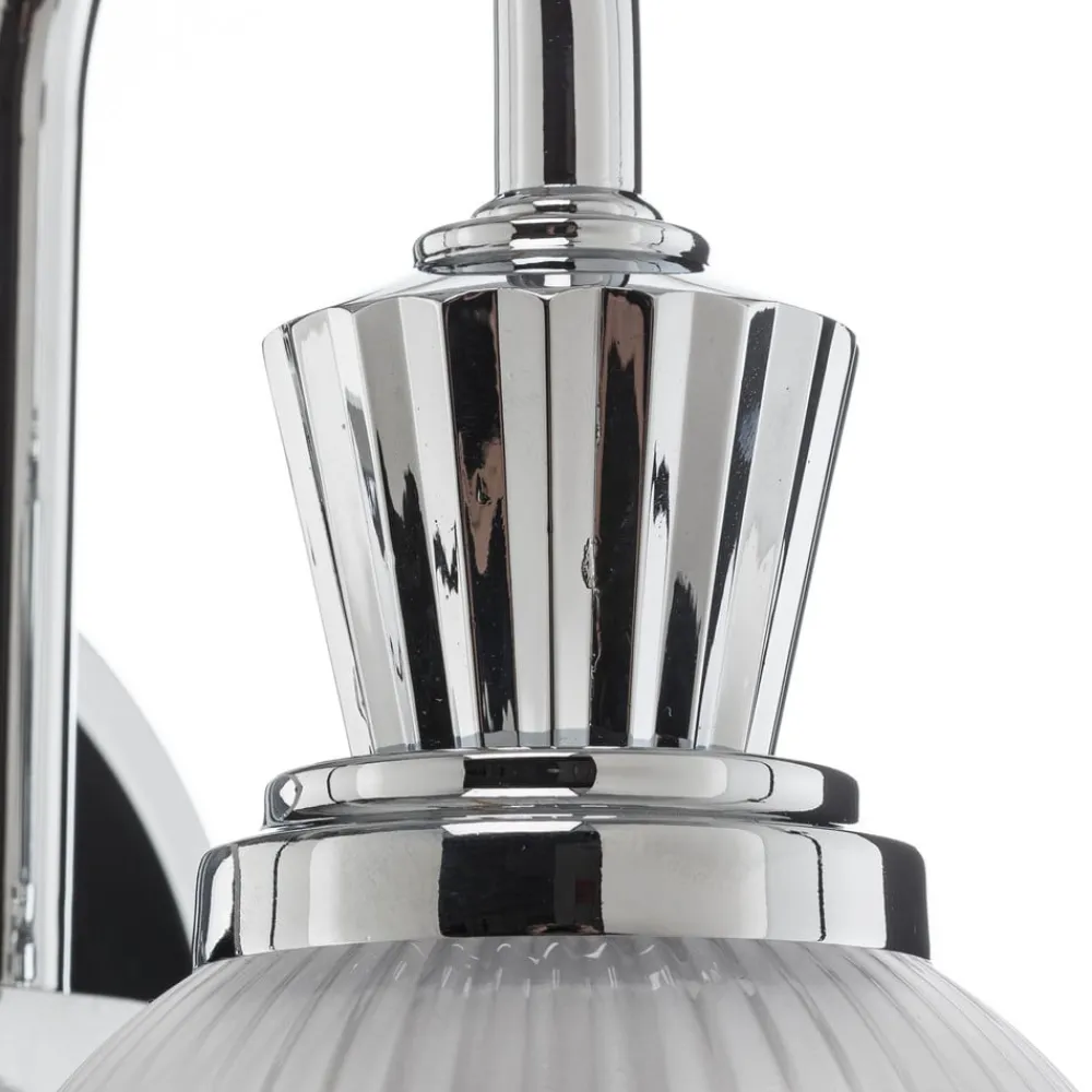 Cora LED-væglampe t. badev., glasskærm, 1 lyskilde^KICHLER