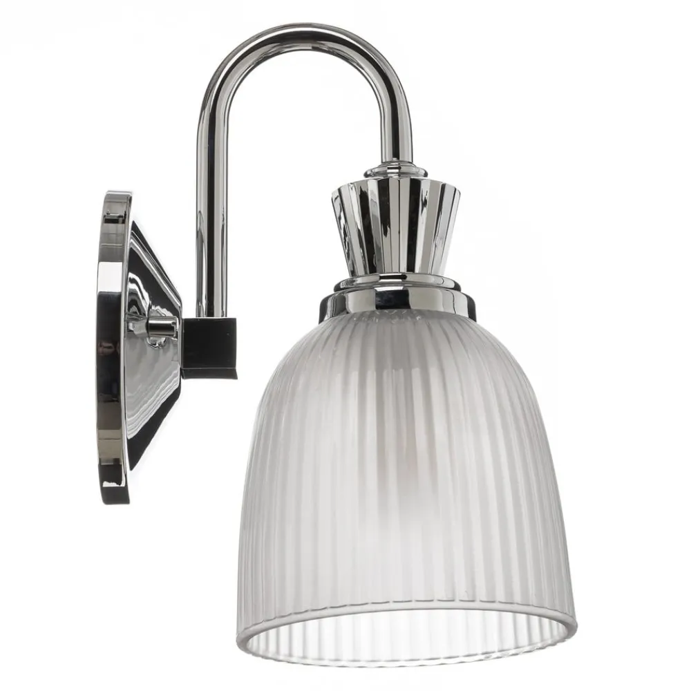 Cora LED-væglampe t. badev., glasskærm, 1 lyskilde^KICHLER