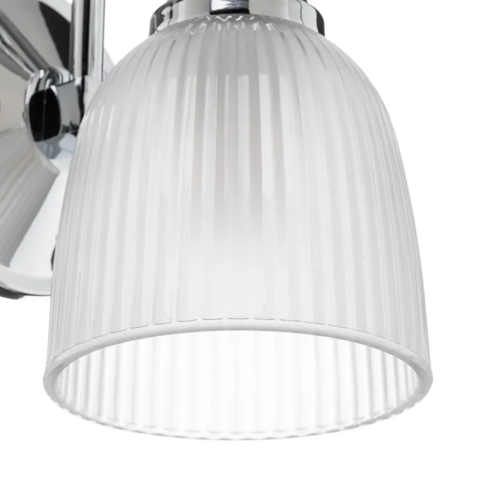 Cora LED-væglampe t. badev., glasskærm, 1 lyskilde^KICHLER