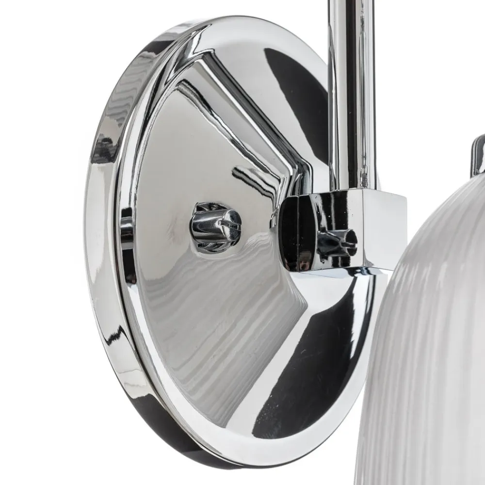 Cora LED-væglampe t. badev., glasskærm, 1 lyskilde^KICHLER