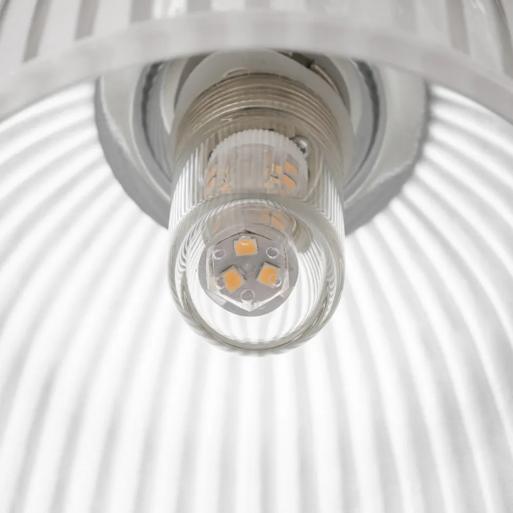 Cora LED-væglampe t. badev., glasskærm, 1 lyskilde^KICHLER