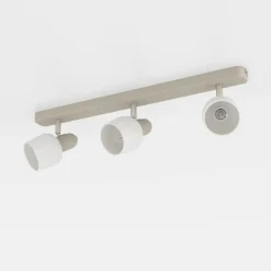 EGLO Corato loftspot, sand/nikkel/opal, 3 lyskilder.